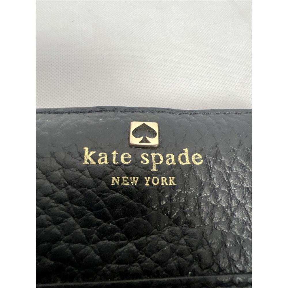 Kate Spade New York Black Saffiano Leather Wristlet Wallet Carryall - Picture 2 of 12